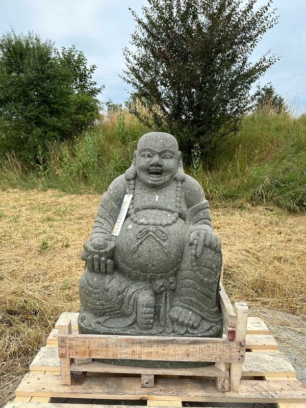Glücklicher Buddha Mönch Skulptur - 100 cm